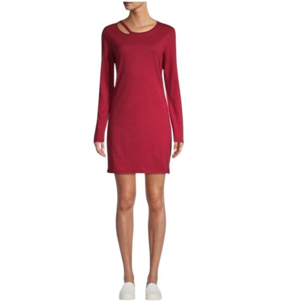 n:Philanthropy Francis Tee Red Dress Cut-Out Neckline Size Medium NWT
